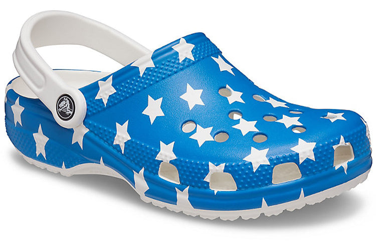 (WMNS) Crocs USA Pattern Printing Lightweight Cozy Sandals Blue Red 205974-94S