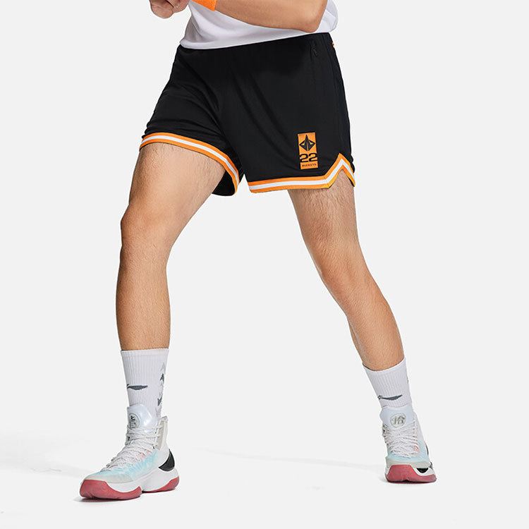 Li-Ning Jimmy Butler Basketball Shorts 'Black Orange' AAPS061-1