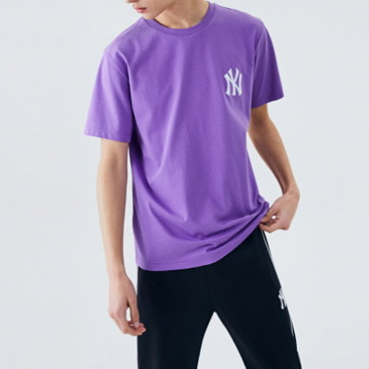 MLB New York Yankees Basic Printing Sports Round Neck Unisex Purple 31TS04031-50C