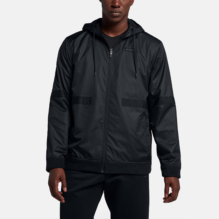 Nike Lebron Fleece Stay Warm Breathable hooded track Jacket 'Black' 927220-010