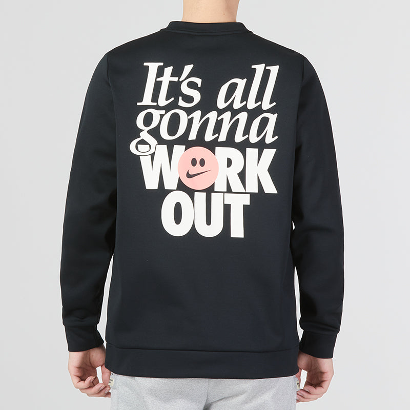 Nike Training Work Out Graphic Backprint T-shirt 'Black' FD4808-010