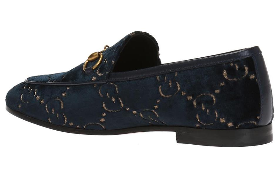 (WMNS) Gucci Jordaan GG Loafer 'Blue' 431467-9JT20-4280