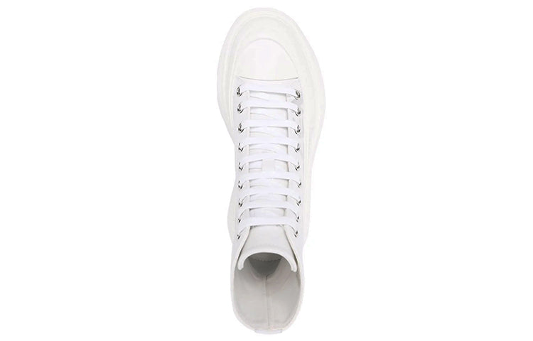 (WMNS) Alexander McQueen Tread Tread Slick High-Top Boots 'White' 679529WIABD9071