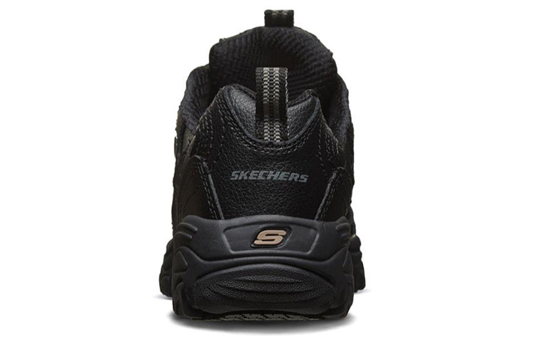 (WMNS) Skechers D'lites Sr Running Shoes Black 76605-BLK