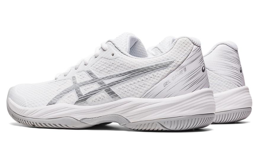 (WMNS) ASICS Gel Game 9 'White Pure Silver' 1042A211-100
