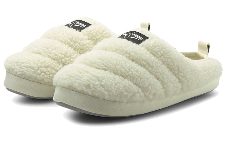 PUMA Scuff Sherpa Slippers 'Whisper White' 384943-01