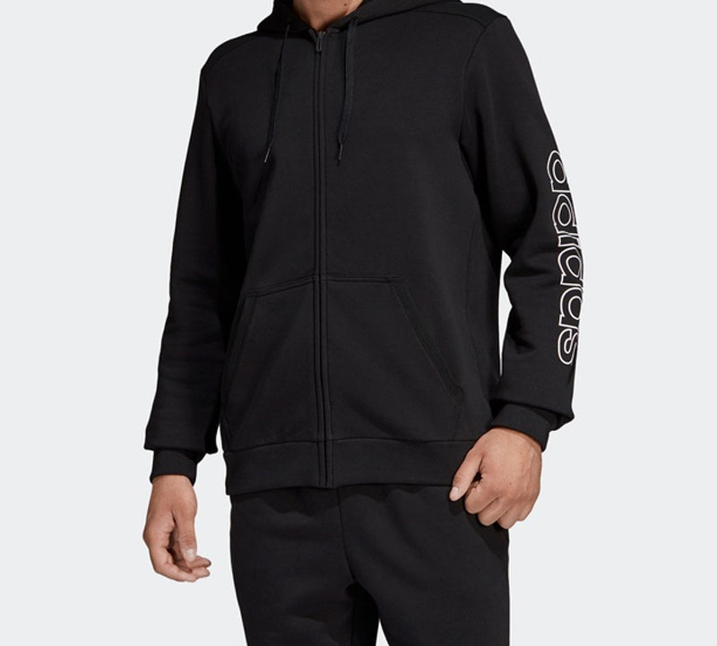 adidas originals Sports Stylish hooded Knit Jacket Black DU0364