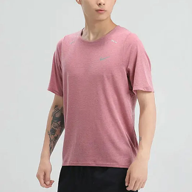 Nike Dri-FIT UV Miler Short-Sleeve Running Shirt 'Pink' DD1535-614