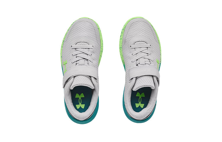 (GS) Under Armour Surge 2 AC Gray/Green 3023980-101