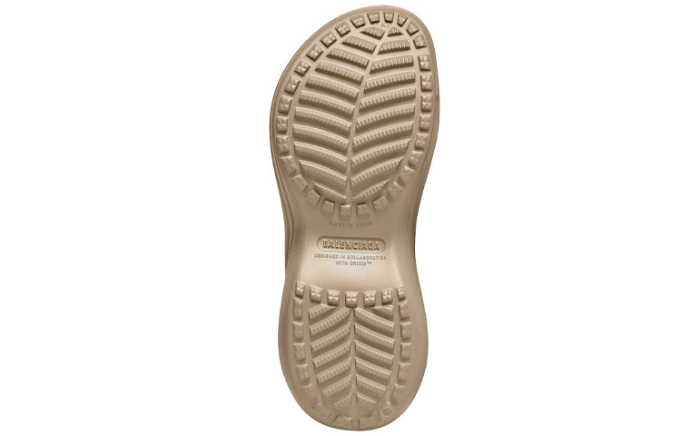 (WMNS) Balenciaga x Crocs Pool Slide Sandals 'Beige' 677389W1S8E2500