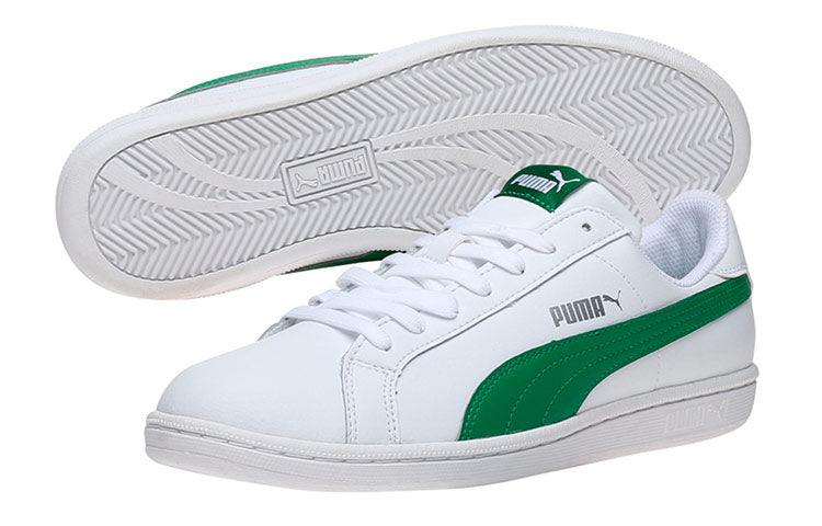 PUMA Smash Leather White/Green 356722-22