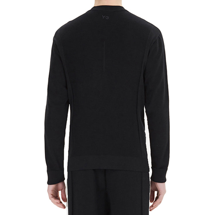 Men's Y-3 Knitted Track Jacket Casual Black DY7167