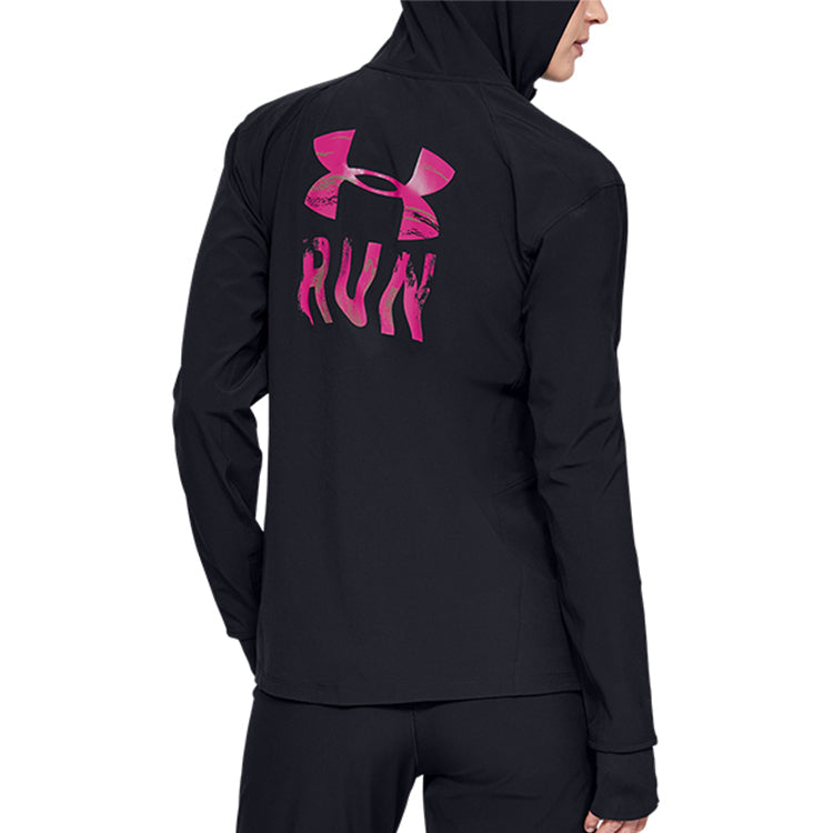 (WMNS) Under Armour Storm Running Sports Jacket Black 1348502-001