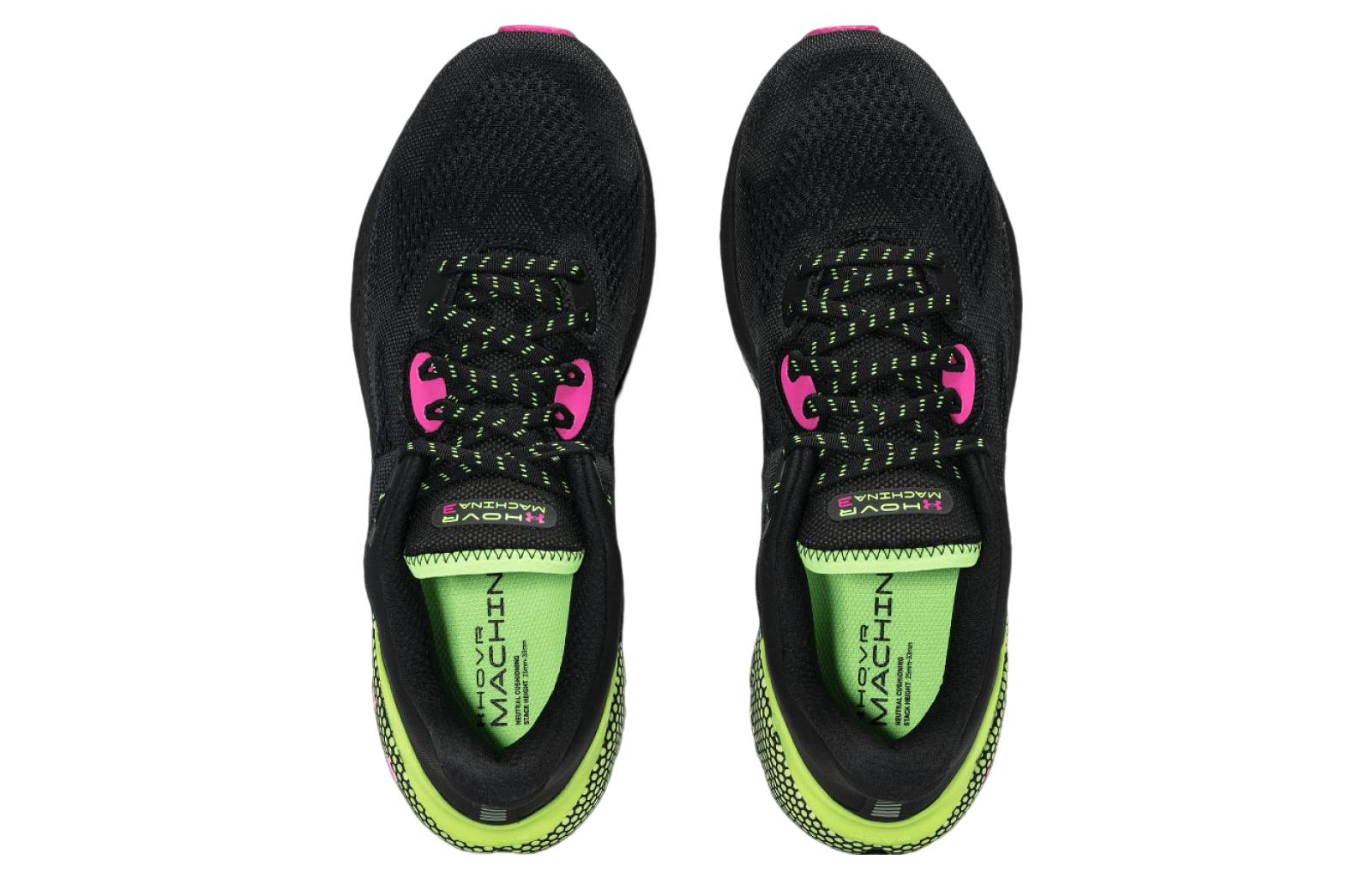 Under Armour HOVR Machina 3 'Black Lime Pink' 3025650-005