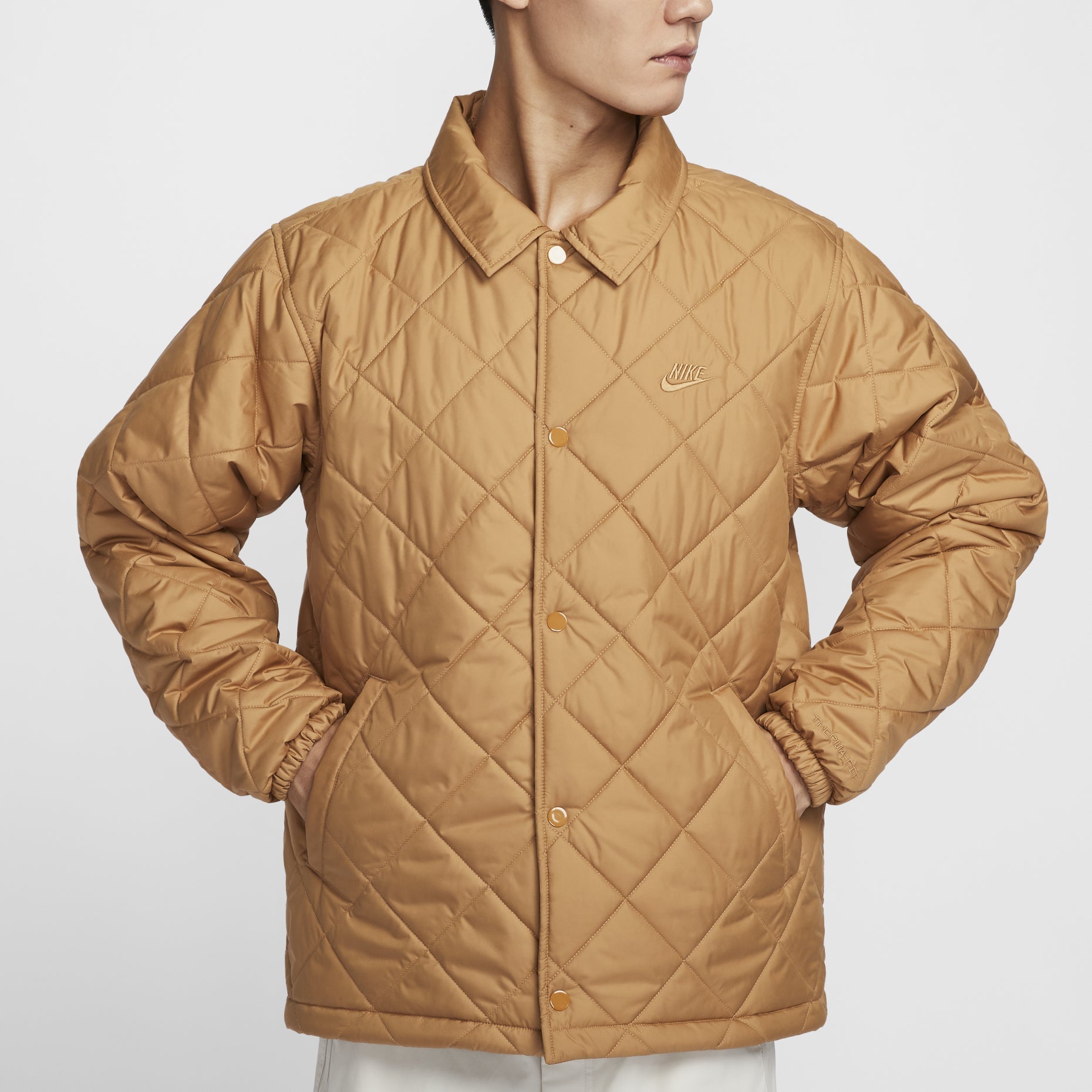 Nike Club Therma-FIT Jacket 'Brown' FZ0635-224