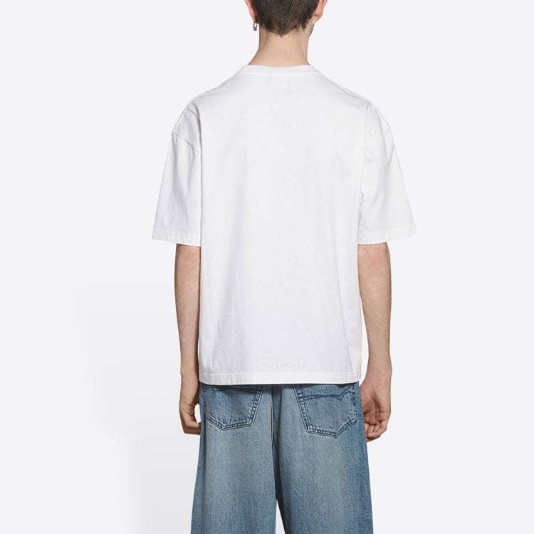 Balenciaga Hulk 2021 MARVEL Medium Fit T-shirt 'White' 612966TLV599000