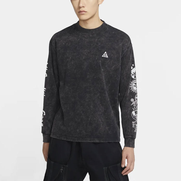 Men's Nike ACG Top Earth Pure Cotton Long Sleeves Black CW3842-010