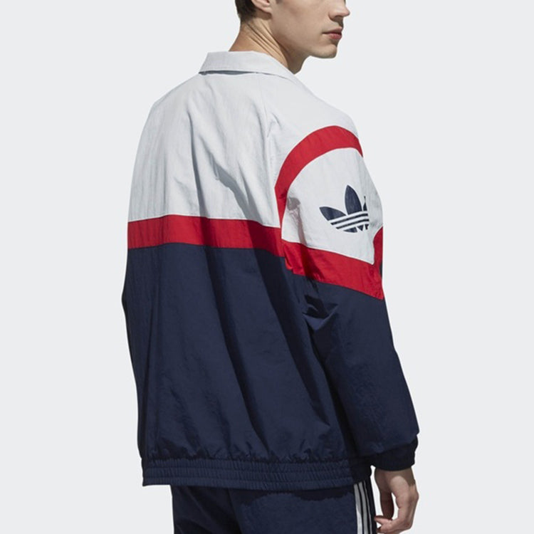 adidas originals Sportive Trktop Windproof Colorblock Navy Blue EJ0947