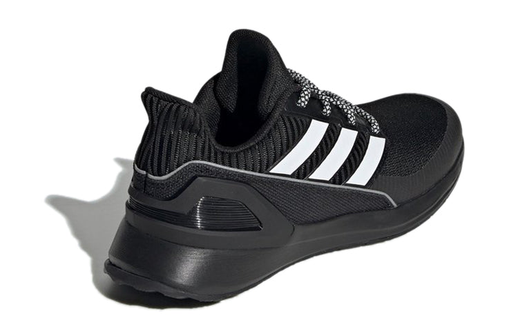 (GS) adidas RapidaRun Knit J 'Core Black' EE7638
