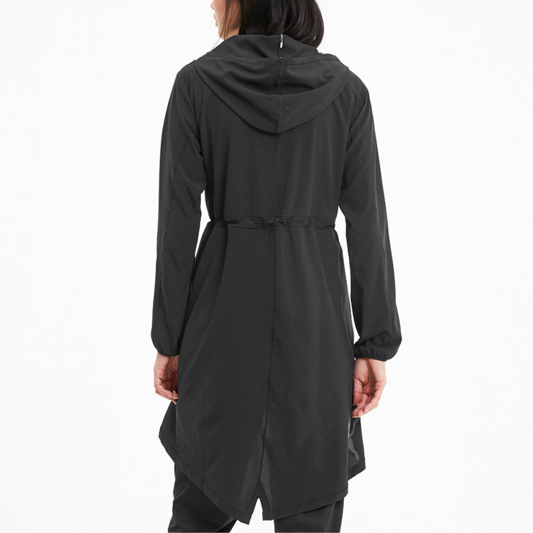 (WMNS) PUMA Studio Flow Woven Hooded Jacket 'Black' 519643-02
