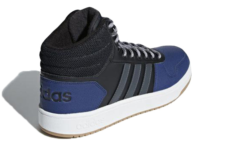 adidas Hoops 2.0 Mid 'Black Blue' B44613