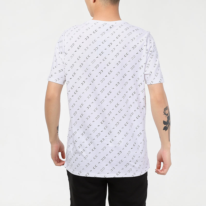 PUMA Elevated Printed T-Shirt 'White' 532663-02