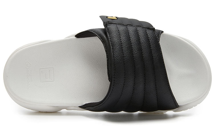 (WMNS) FILA FUSION BARRICADE Slippers 'Black White' T12W321507F-BB
