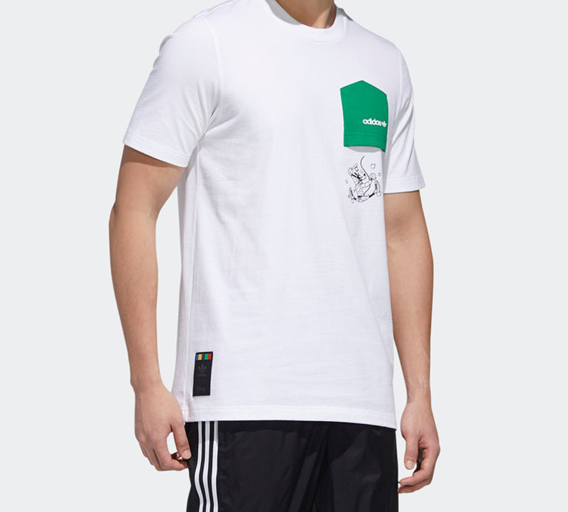 adidas x Disney Goofy T1 Crossover Pocket Short Sleeve White GP6477