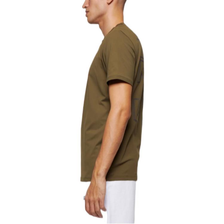 Off-White SS22 Alphabet Arrow Printing Round Neck Short Sleeve Green OMVA025S22FAB0015601