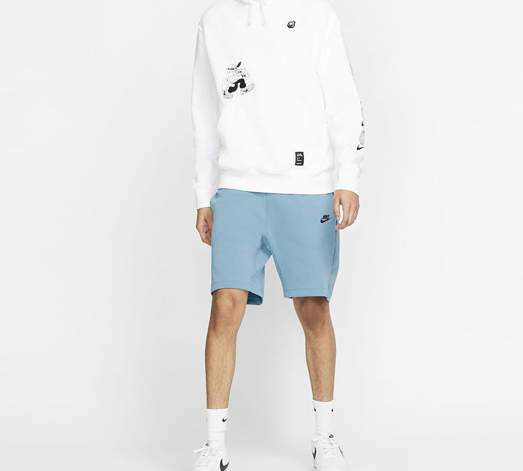 Nike Sportswear Tech Fleece Drawstring Sports Shorts Light Blue 928513-424