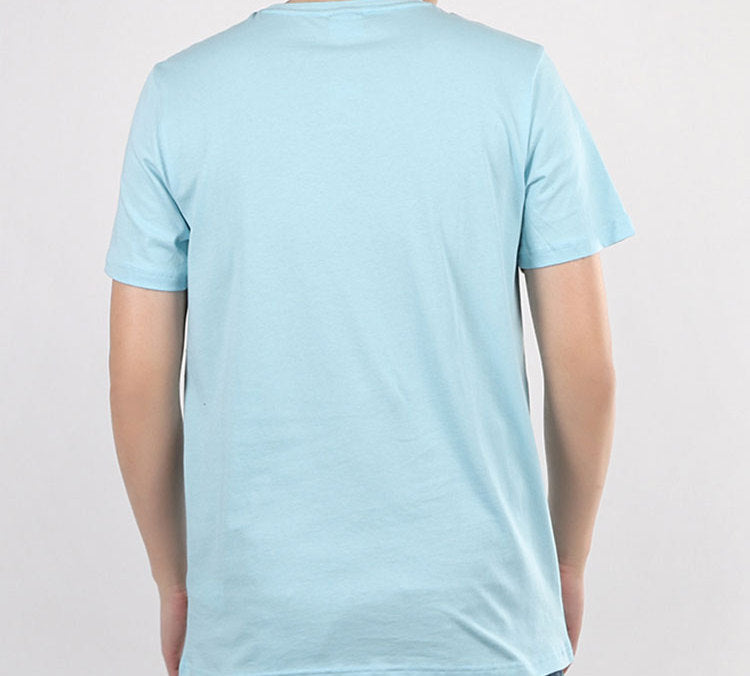 PUMA 3D Large Logo Printing Short Sleeve Blue 596535-18