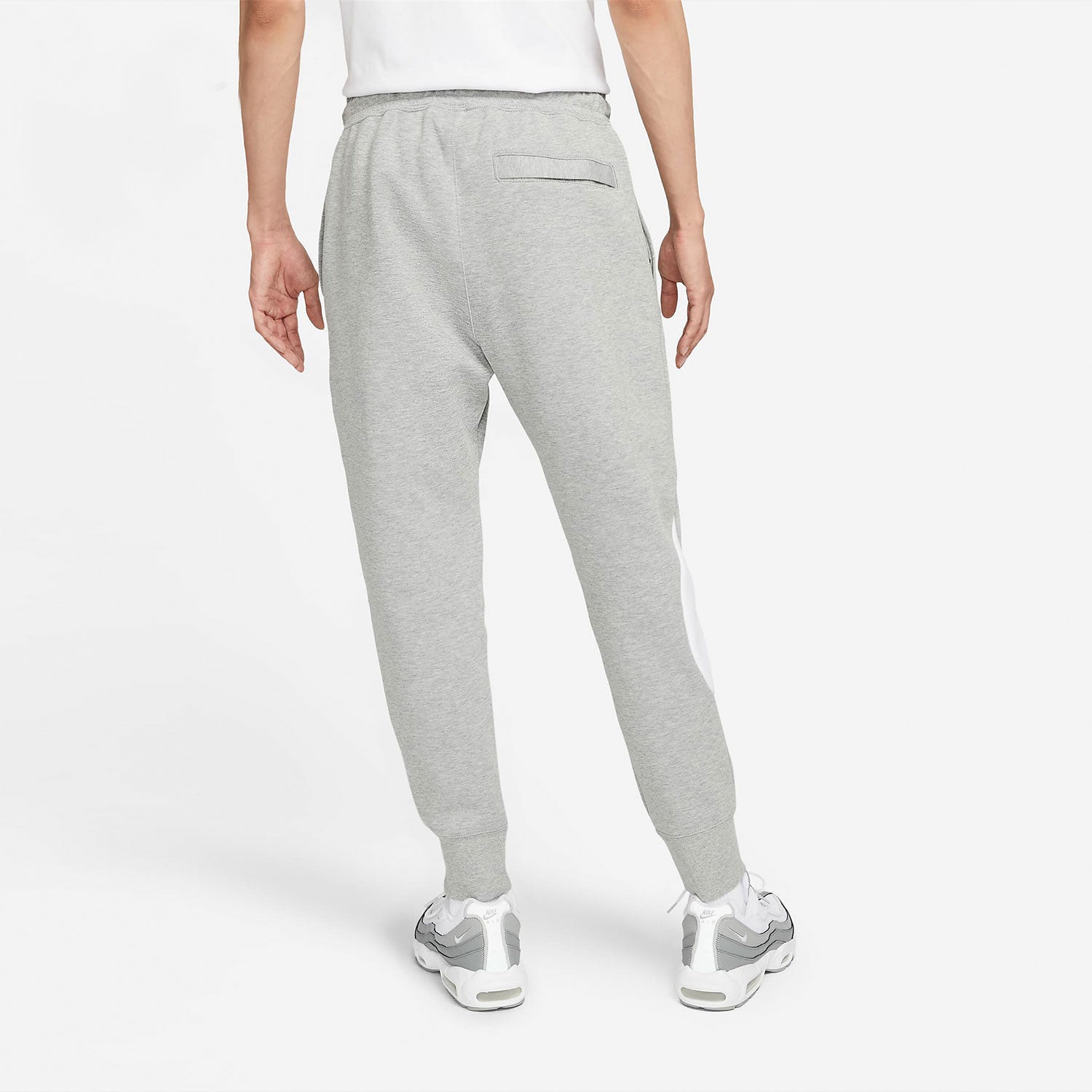 Men's Nike Large Logo Printing Drawstring Knit Bundle Feet Sports Pants/Trousers/Joggers Gray DH1024-063