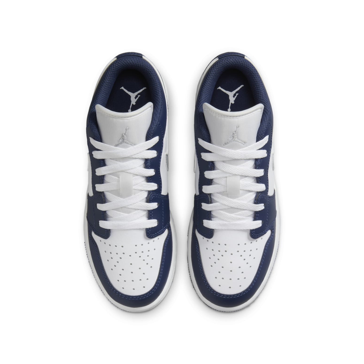 (GS) Air Jordan 1 Low 'Midnight Navy Wolf Grey' 553560-141