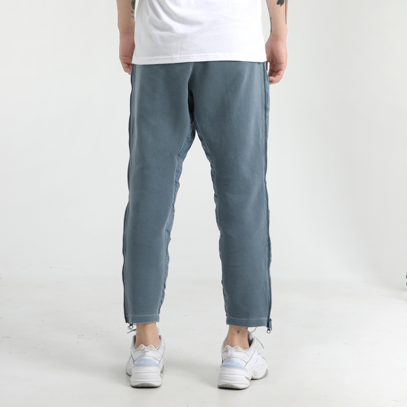 Air Jordan 23 Engineered Splicing Lacing Long Pants Gray Blue CT2919-033