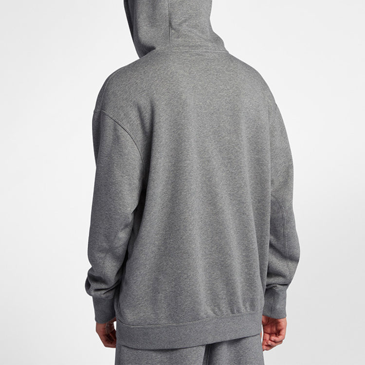 Nike Nsw oversize Fleece Lined Athleisure Casual Sports Pullover Gray 943574-091