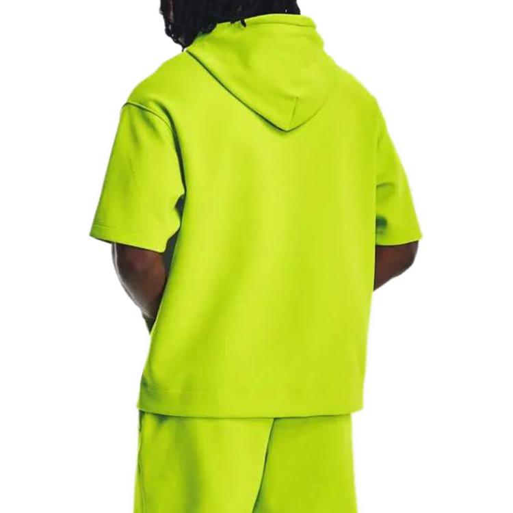Under Armour Summit Knit Short Sleeve Hoodie 'Neon Green' 1378894-324