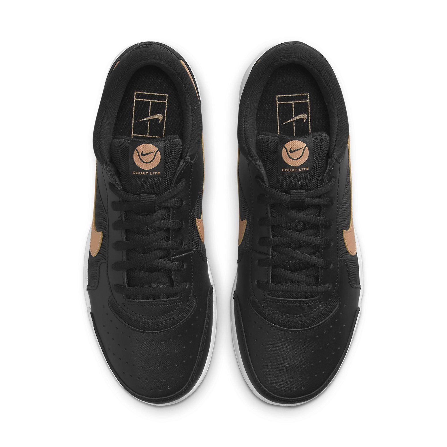 (WMNS) Nike Court Air Zoom Lite 3 'Black Metallic Gold' DV3279-001