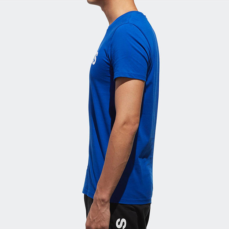 adidas neo Casual Round Neck Short Sleeve Blue CV9320