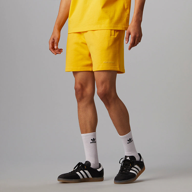 adidas x Pharrell Humanrace Small Logo Shorts 'Yellow' HJ7064