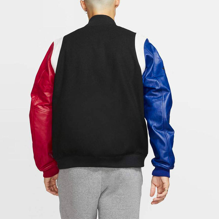 Air Jordan Air DNA Sleeve Splicing Jacket Red Blue Black AT9958-010