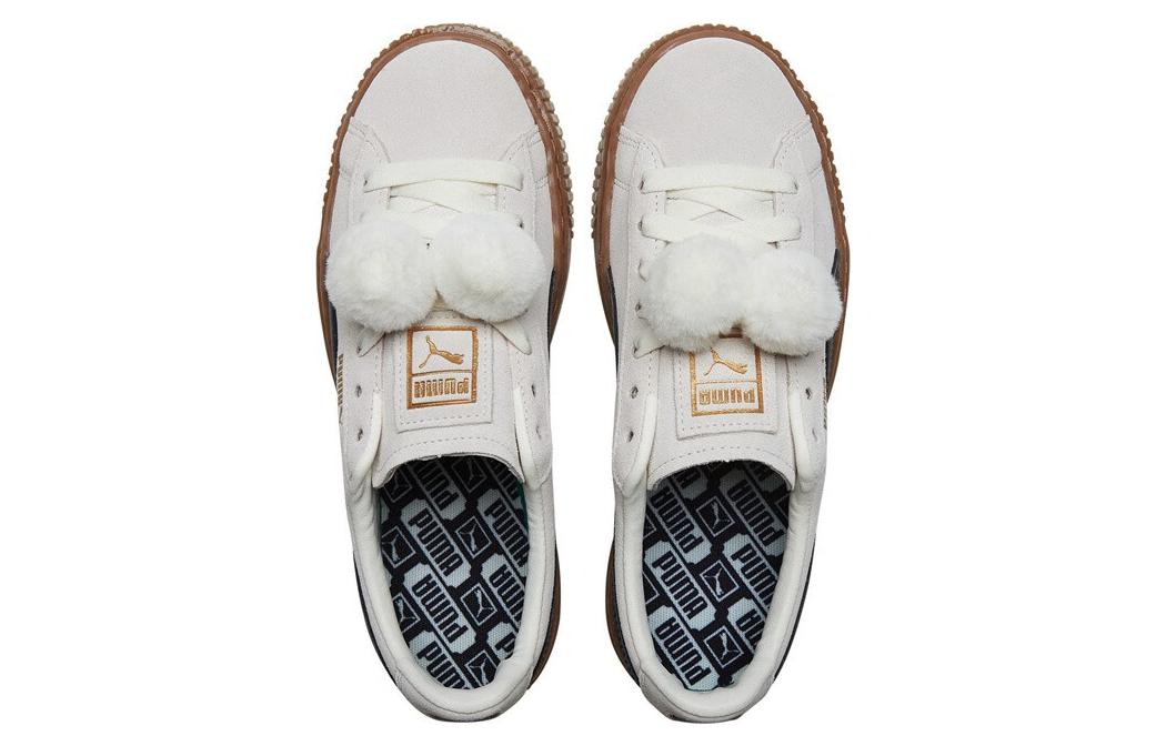 (WMNS) PUMA Suede Platform 'Cream White' 391902-01
