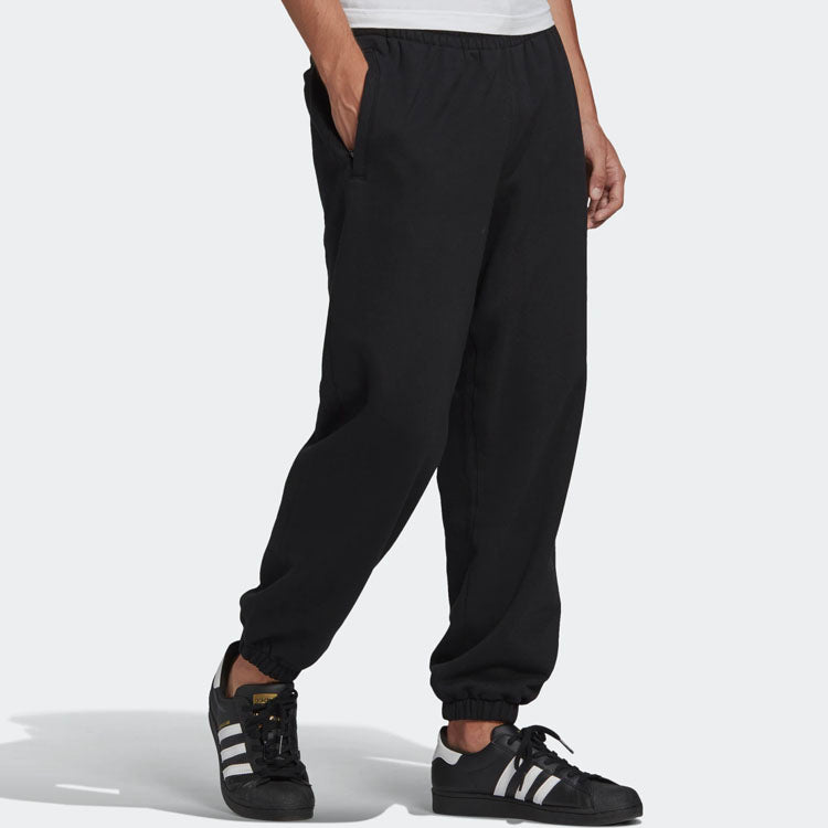 adidas originals Casual Loose Bundle Feet Elastic Waistband Sports Pants Black GN3379