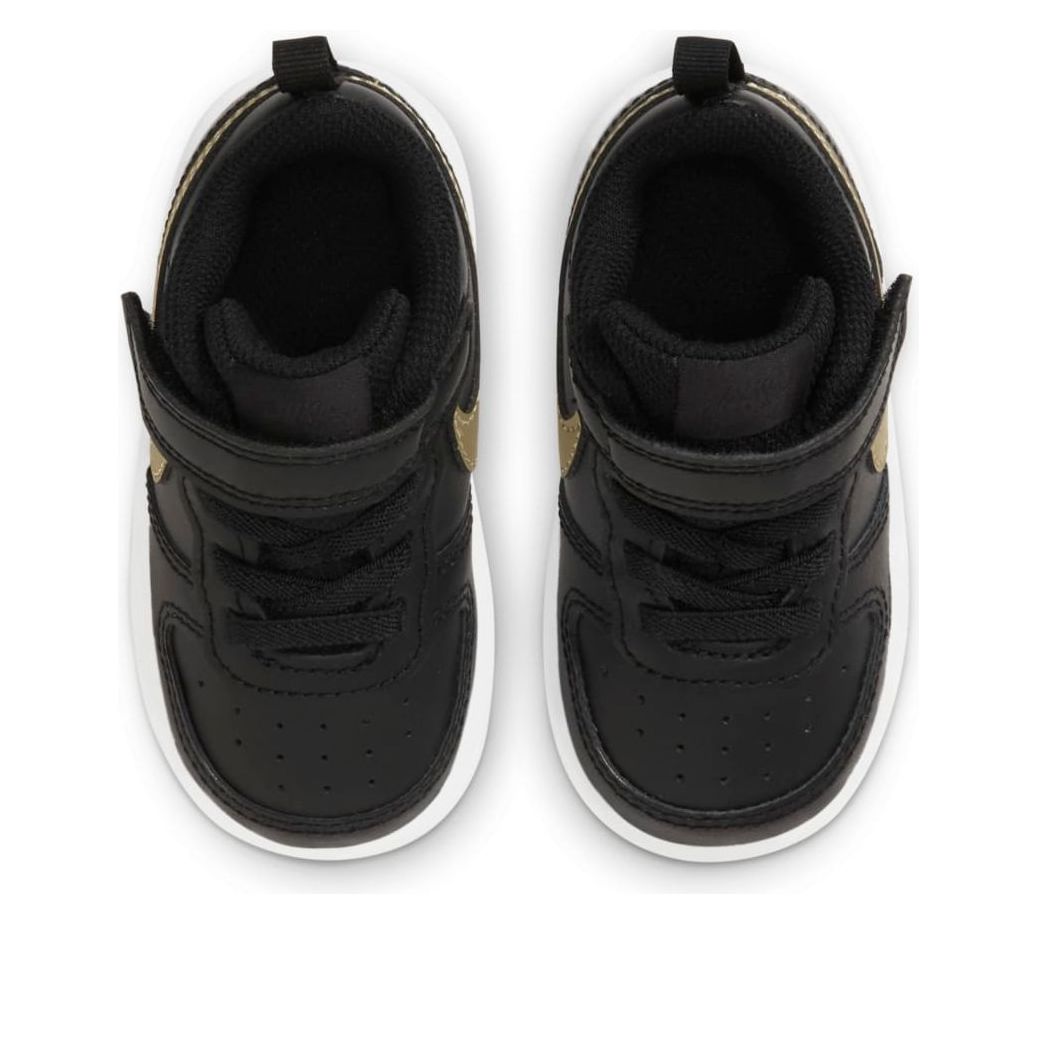 (TD) Nike Court Borough Low 2 'Black Metallic Gold Star' BQ5453-011