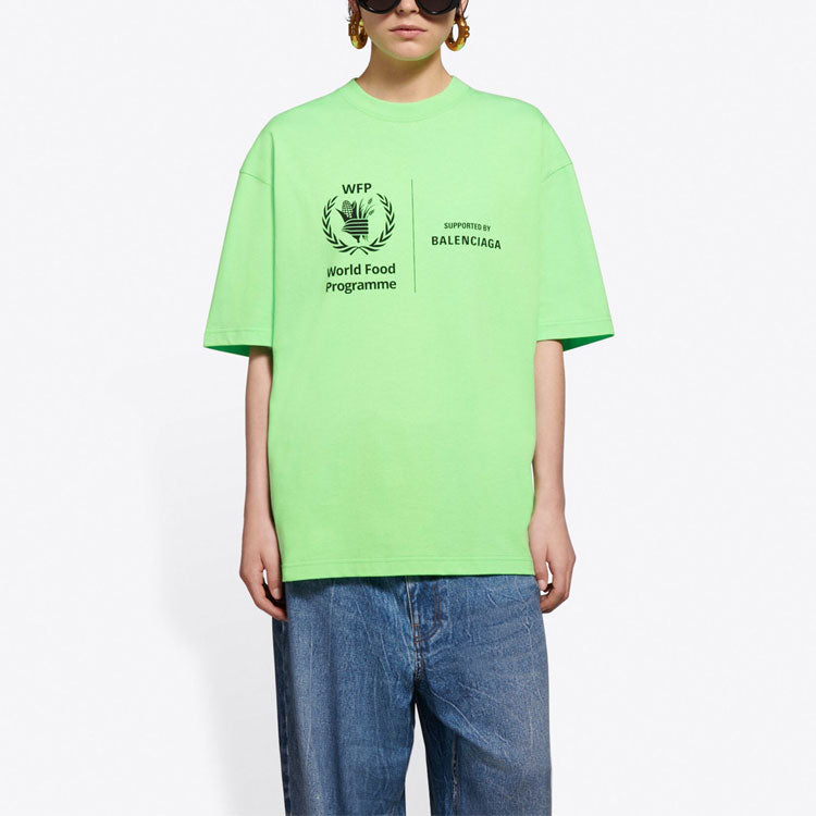 Balenciaga SS21 Retro Short Sleeve Fluorescent Green 612965THV844162