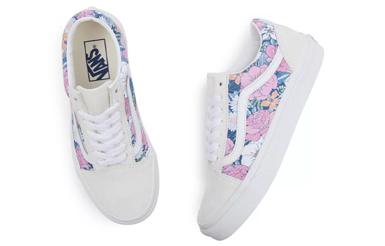 Vans Retro Floral Old Skool 'White Blue' VN0A5KRFB0G
