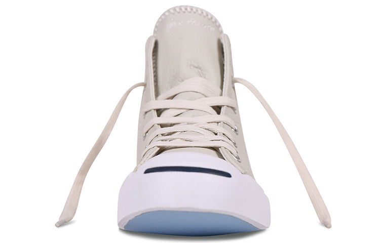 Converse Jack Jack Purcell Leather Mid Top Beige 155719C