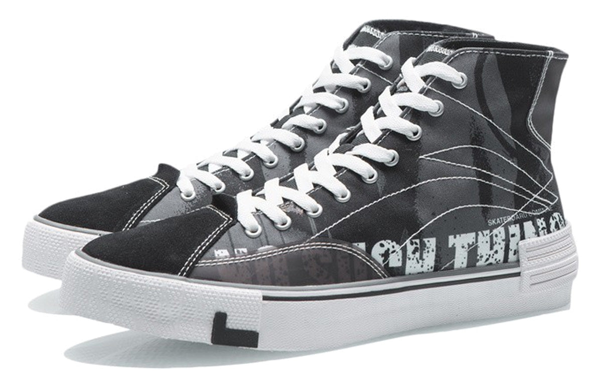 Li-Ning Weiwu Canvas Hi Shoes 'Black White' AECR011-2