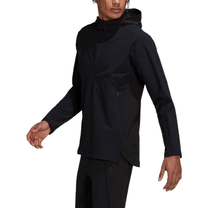 adidas Workout CORDURA Half-Zip Hoodie 'Black' HD3519