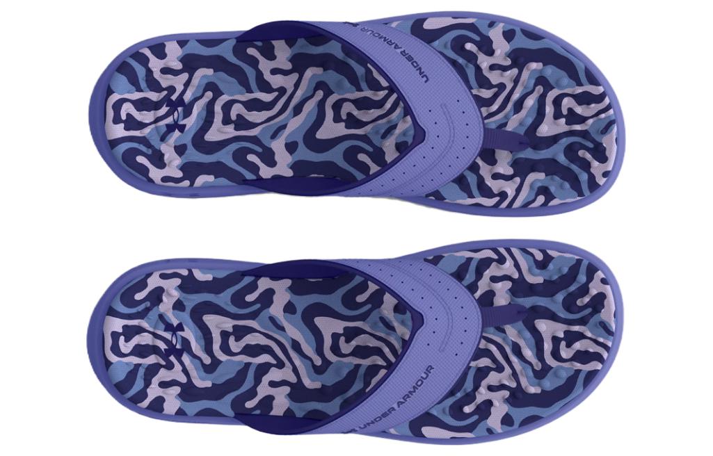 (WMNS) Under Armour Ignite Marbella Graphic Sandal 'Baja Blue Camo' 3026031-400