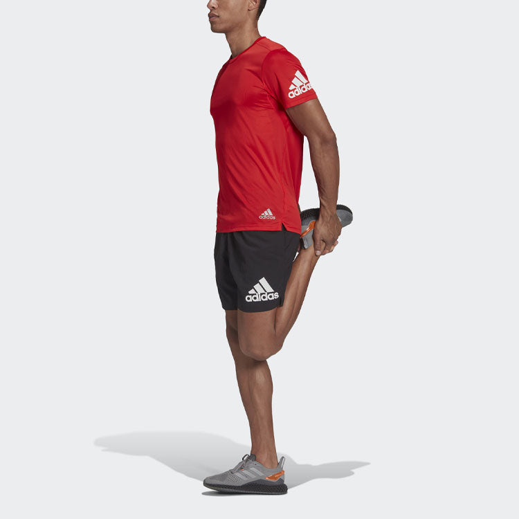 adidas Logo Printing Sports Running Shorts Black H59883